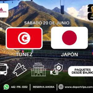 Tunez vs Japon - Partido 36 Mundial 2026