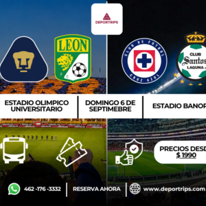 PUMAS VS LEON / CRUZ AZUL VS SANTOS